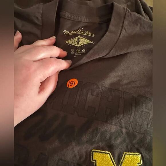 Cactus Jack by Travis Scott x Mitchell & Ness University Of Michigan Tee New - Picture 4 of 6